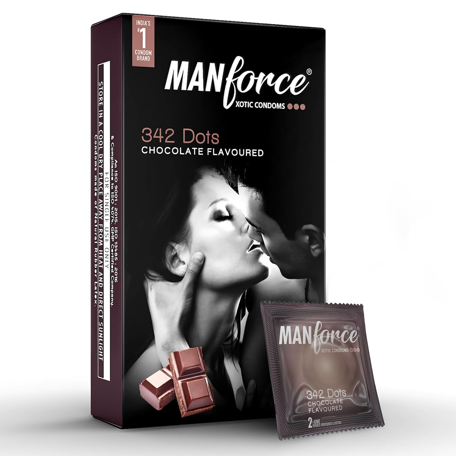 MANFORCE WILD CONDOMS (CHOCOLATE) 10S view 2