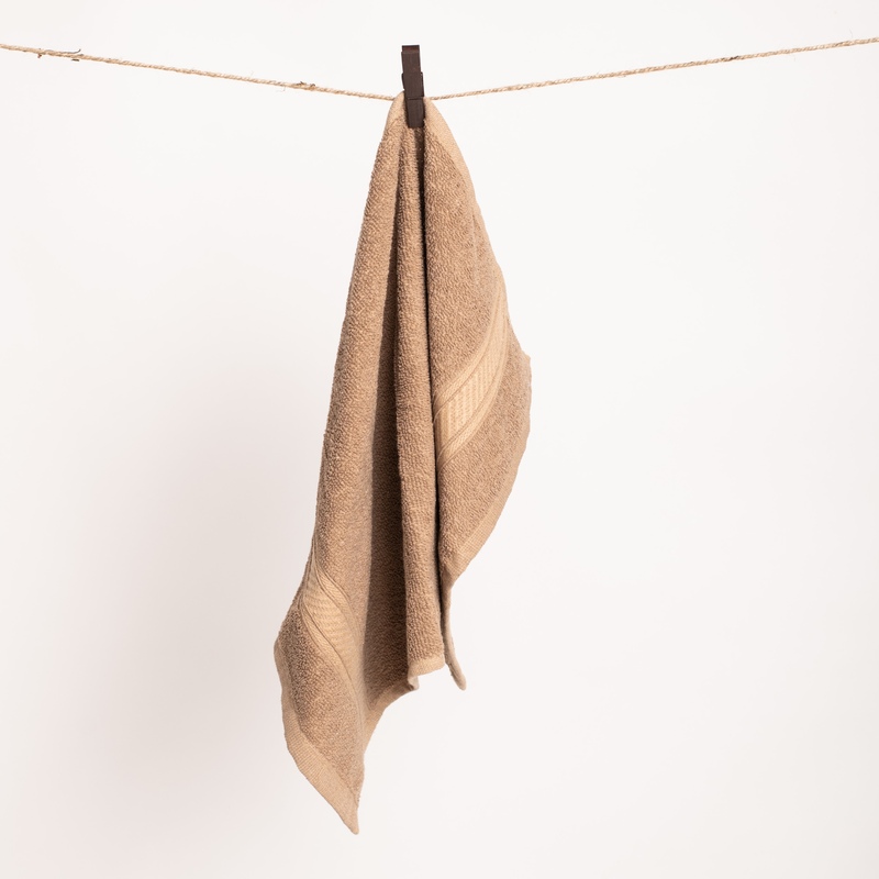 Furnofy Cotton 450 GSM Hand Towel Set Beige (Pack Of 2) view 2