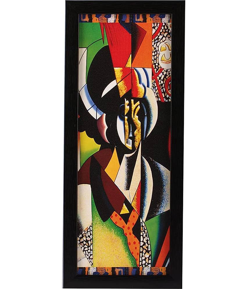 Indianara Set of 3 Modern Art Synthetic Painting With Frame view 2