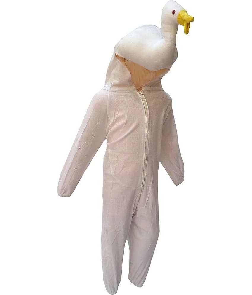 Kaku Fancy Dresses Duck Water Animal Costume -White, 7-8 Years, For Boys & Girls view 2