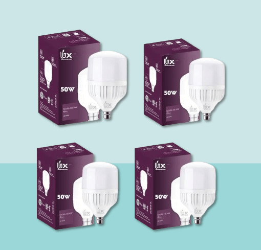 LED Bulb 50 WATTS Cool White B22 Base (Pack of 4)