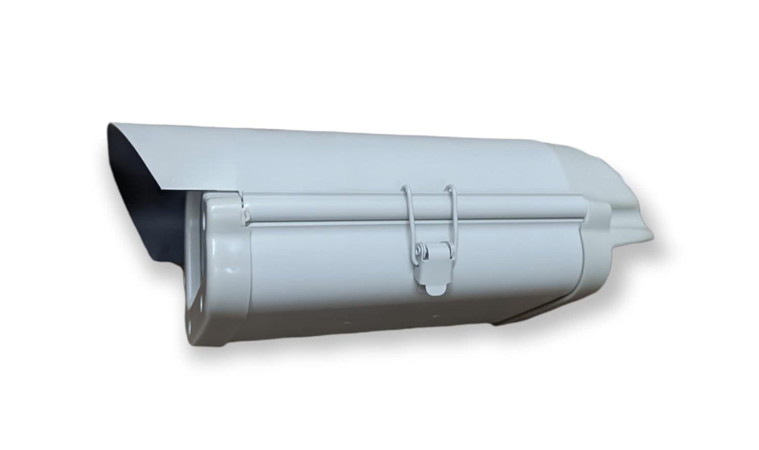 CCTV Security Camera housing , Waterproof/Dustproof/Rainproof Bullet Camera Enclosure for Outdoor Mounting Purpose, Iron-Metal with Side Locking System 8inch (20.32cm) view 2