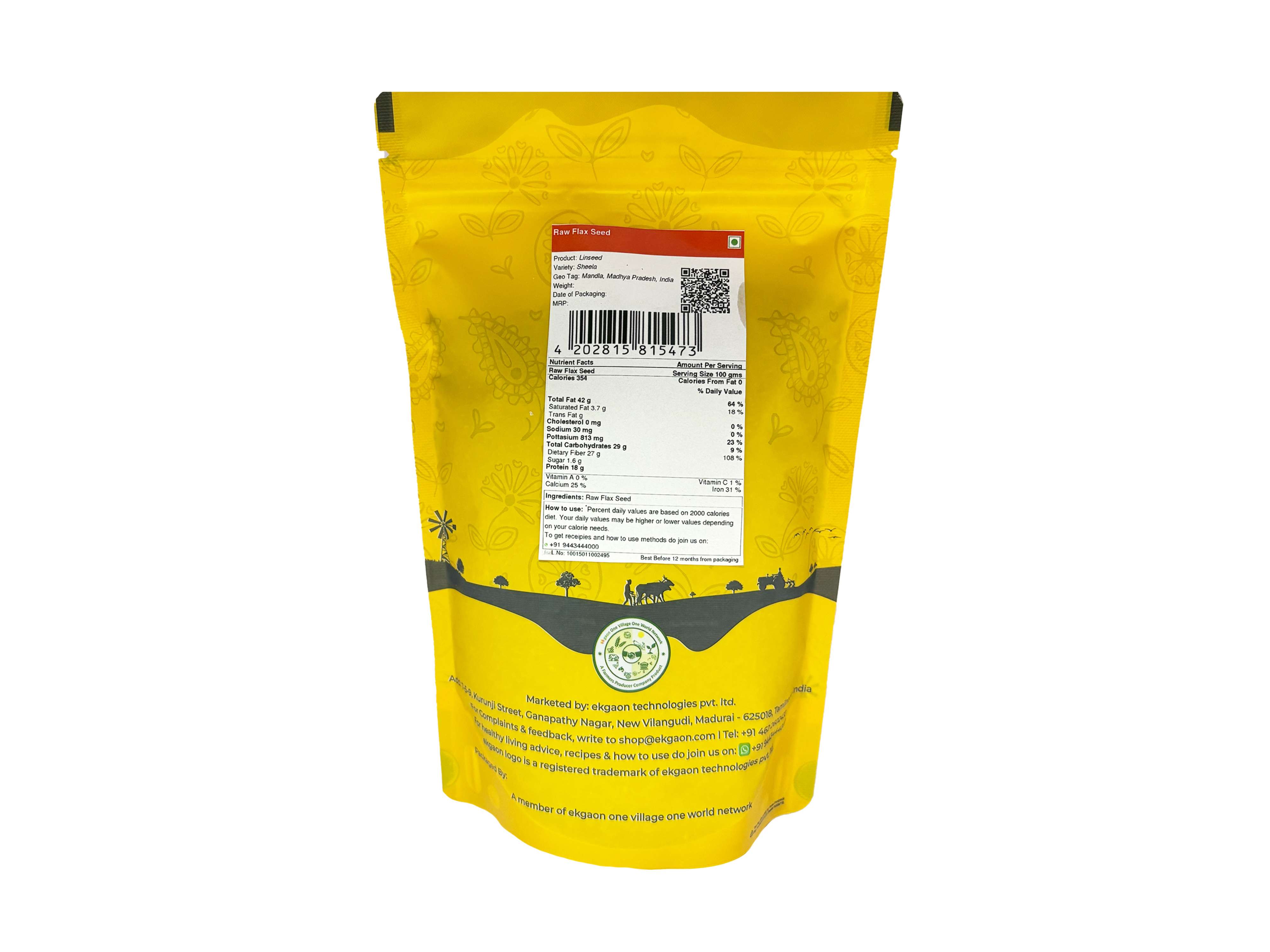 Ekgaon Flax Seed – Super Saver Pack (500g) view 2