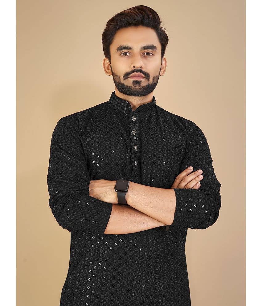 Balaji's - Purple Cotton Men's Regular Kurta ( Pack of 1 ) view 2