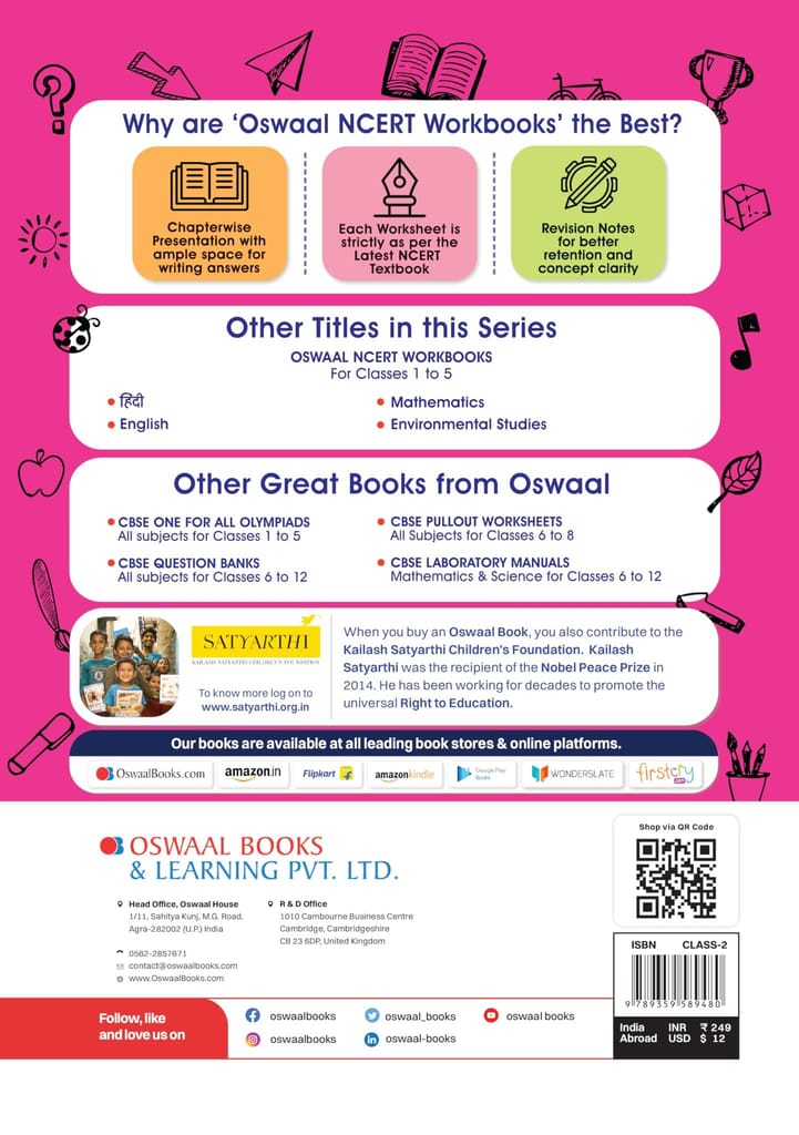 Oswaal NCERT Workbook Class 2 Mathematics Joyful (For Latest Exam) Oswaal Editorial Board view 2