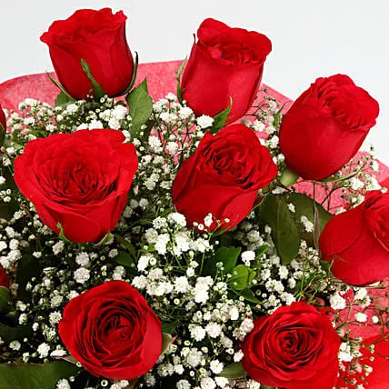Timeless Love Red Color Roses Bouquet view 2