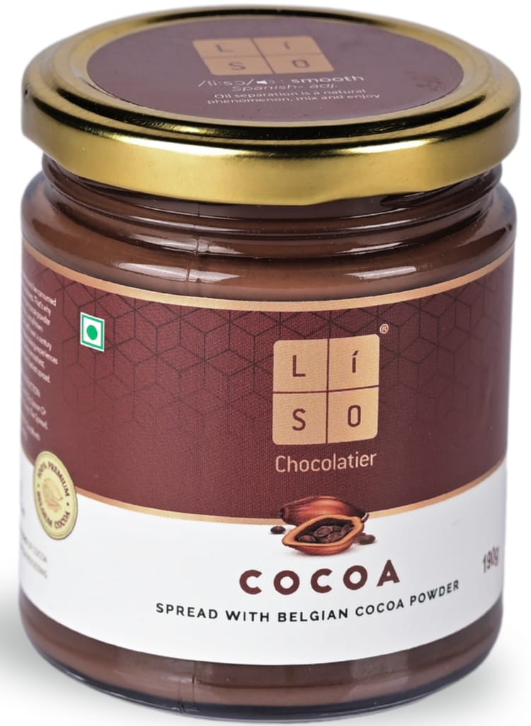 Cocoa Spread | Unique Blend Of Rich Belgian Cocoa Powder | 100% Vegetarian with No Palm Oil | Cold Processed view 2