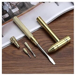 5-in-1 Mini Metal Hammer & Screwdriver Multi-tool with Anti-Slip Grip, Claw Hammer, Portable Hand Tool Pack of 1 view 2