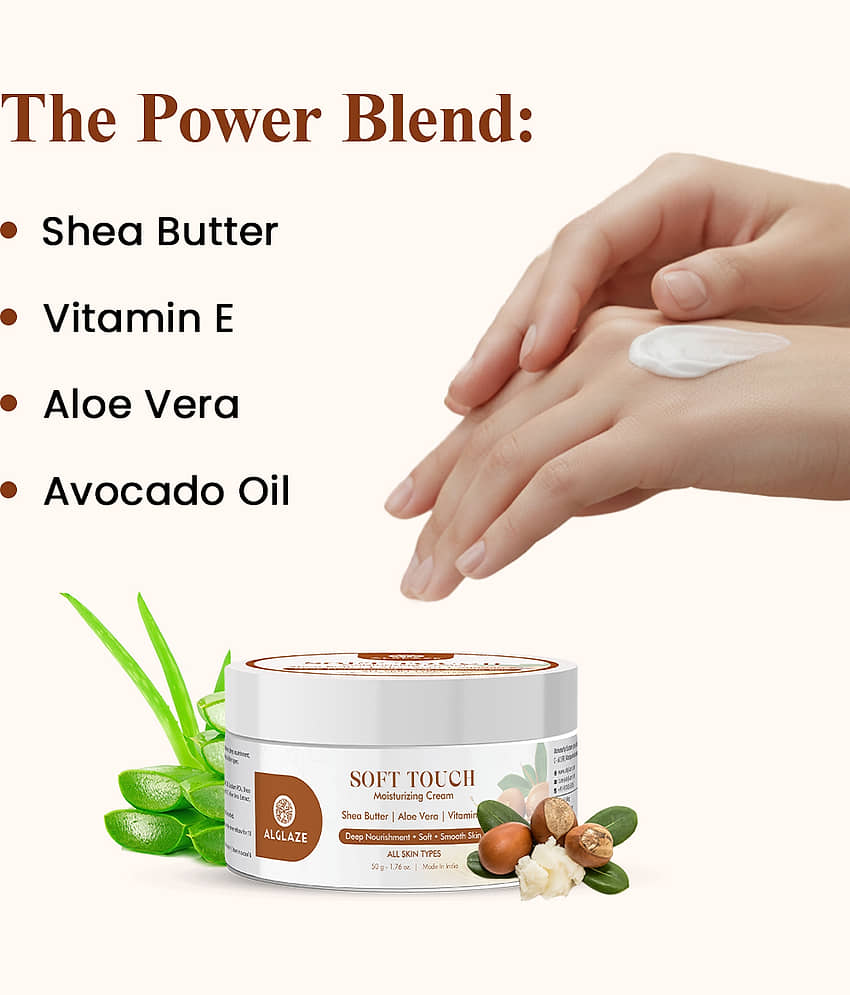 ALGLAZE Moisturizer All Skin Type Shea Butter ( 85 gm ) view 2