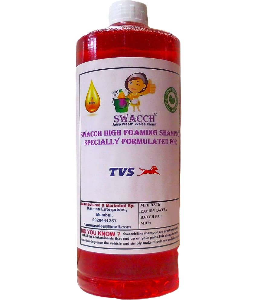 High Foaming Bike Shampoo Formulated For TVS Apache RTR 180 , Thick Foam with Wax Coat I Non-Toxic Formula I Ph Balanced I Super Saver Pack I Premium Wax Formulation I Glossy & Shine I 1 Litre view 2