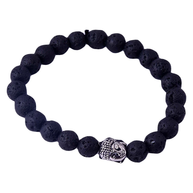 Lava Bracelet Healing and Vastu, Meditation, Protection Stylish Bracelet for Girls/Boys/Women(KI_136) by Krishna Impex view 2