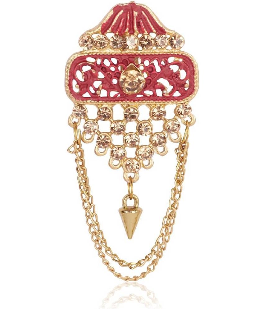 Wedding Groom Mala & Brooch Set for Men view 2
