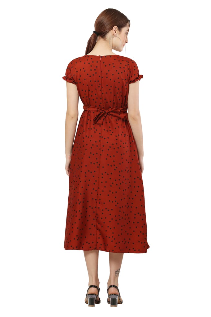WOMEN_LIGHT_MARRON_FROCK view 2