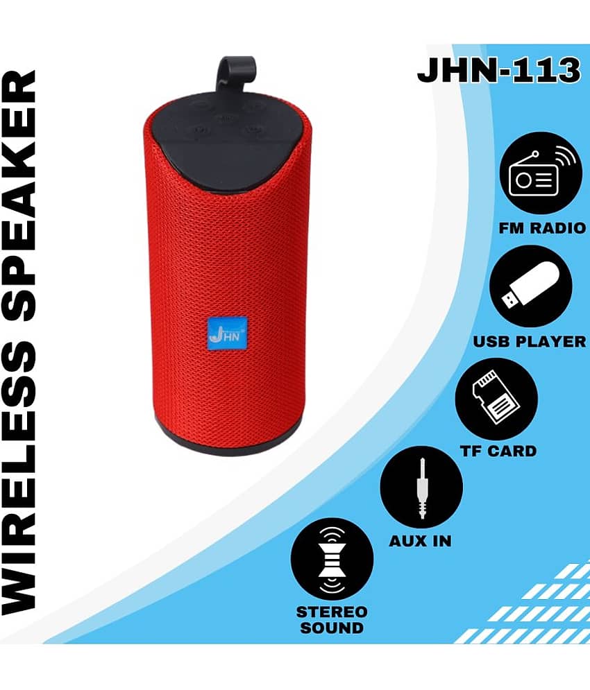jhn JHN-113 10 W Bluetooth Speaker Bluetooth v5.0 with USB,SD card Slot Playback Time 6 hrs Blue view 2