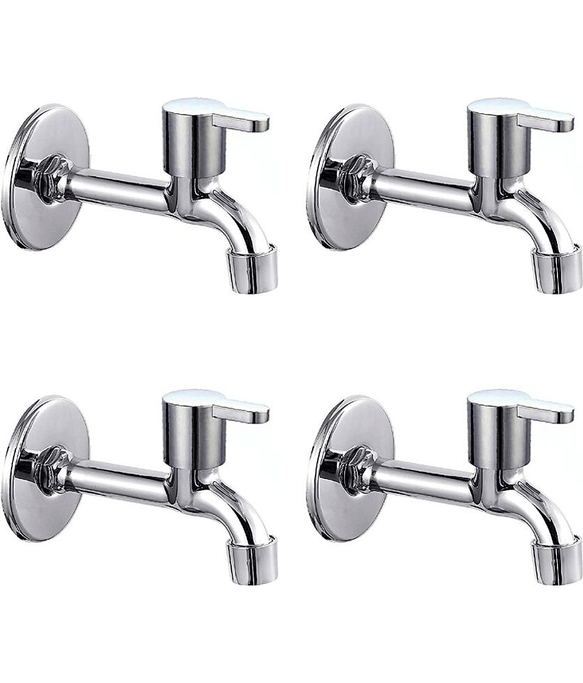 Bathfax ORIO STAINLESS STEEL LONG BODY BIB TAP (PACK OF 1) Steel Bathroom Tap (Bib Cock)