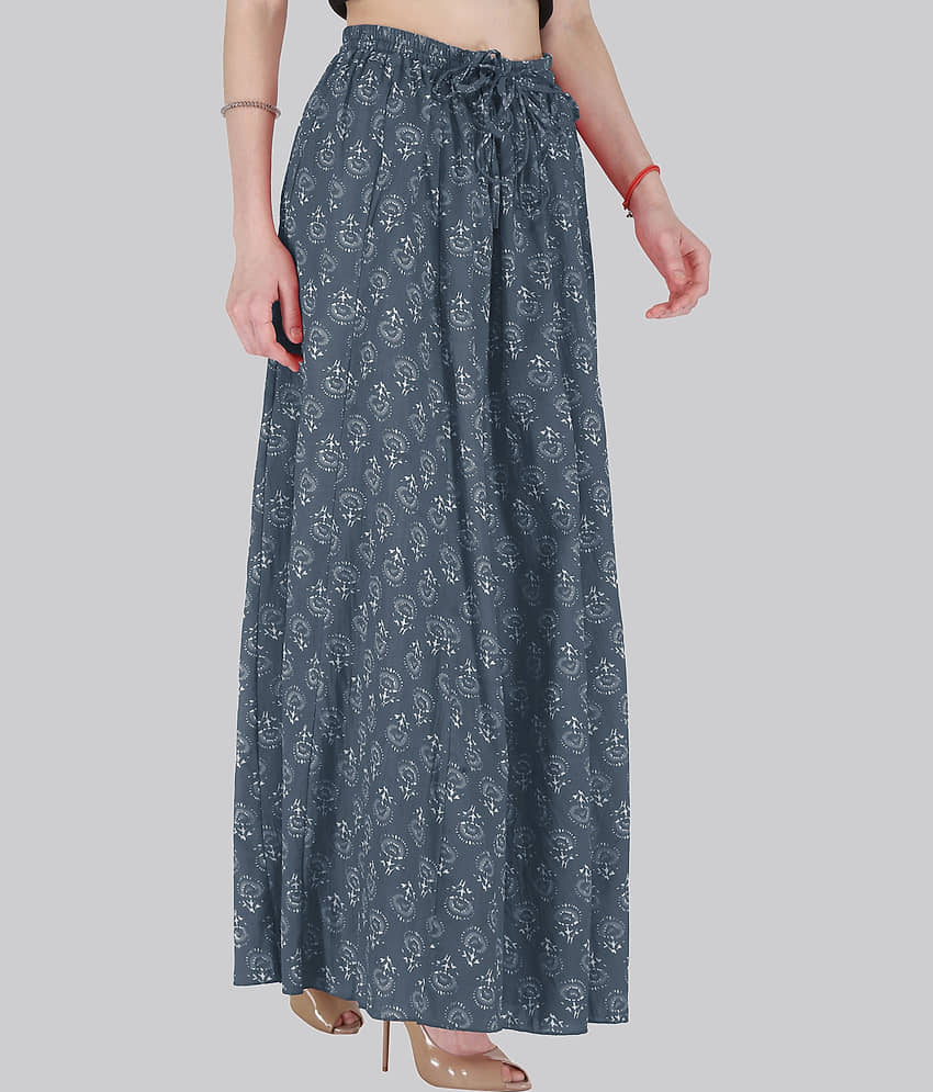 Sttoffa Grey Cotton Women's Flared Skirt ( Pack of 1 ) view 2