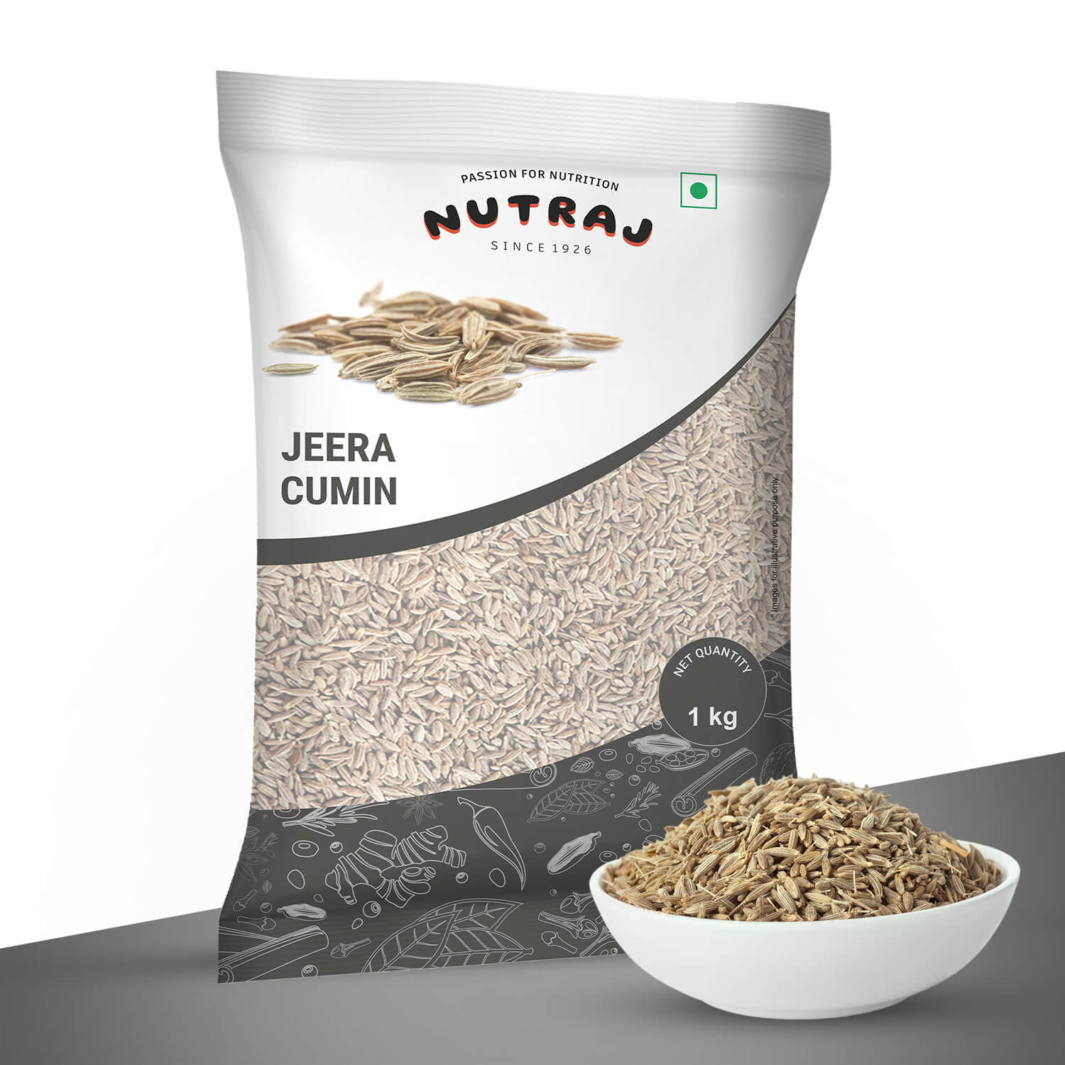 Nutraj Cumin Seeds (Jeera) 1kg view 2