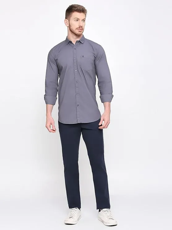 Grandstitch Men Regular Fit Solid Spread Collar Casual Shirt view 2