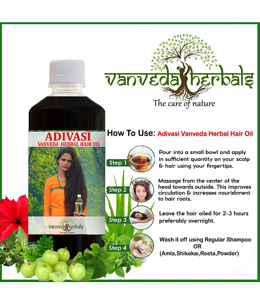 ADIVASI VANVEDA HERBAL HAIR OIL 250 mL view 2