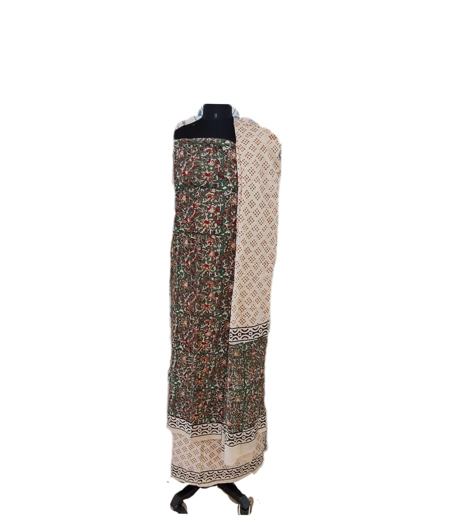 Gulmohur Cotton Ajrakh Suit
