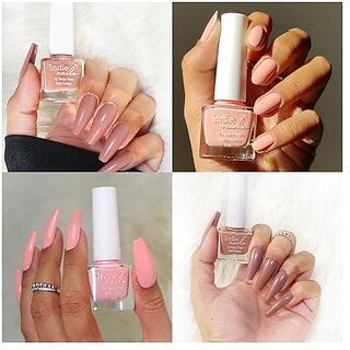 Nail Polish Set for Women Long-Lasting High Shine Nail Paint Combo Vegan and Cruelty-Free 2 Bright Vibrant Shades Quick Dry Nail Polish Set (Peach Iced Tea Pack of 2) view 2