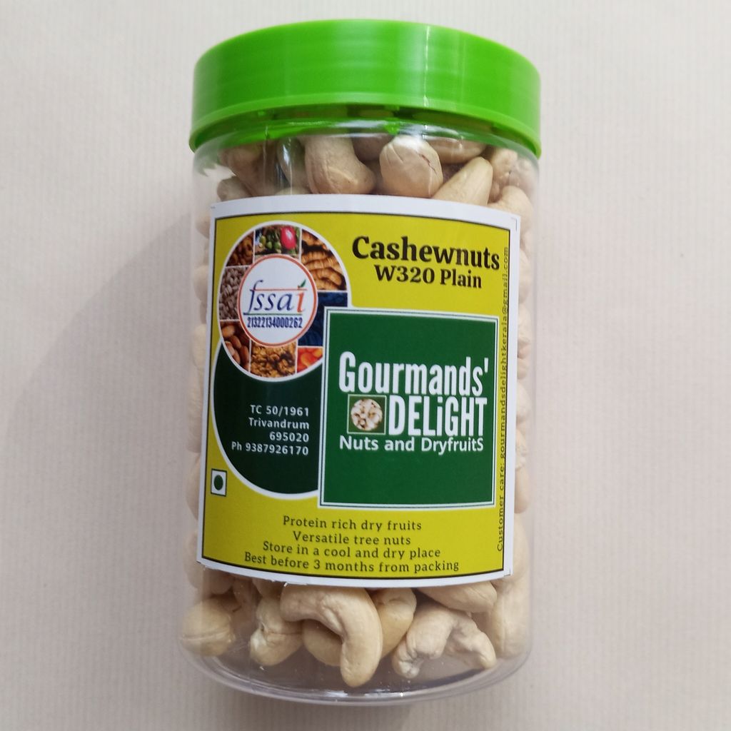 Gourmands' Delight - Plain Cashewnuts W320 500gms