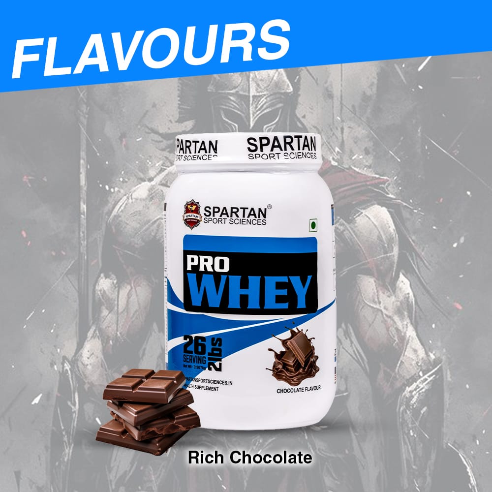 SPARTAN SPORT SCIENCE Pro Whey Protein Powder Concentrate Supplement with 24g Protein, 11g EAA, 5g BCAA, 4g Glutamic Acid | Lean Muscle Building for Men & Women