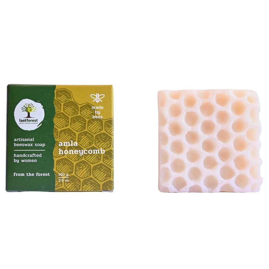 Last Forest Beeswax Soap (100gm x Pack of 5), Herbal Bathing Soap for Glowing Skin, Handcrafted, Handmade, 100% Natural Ingredients, Moisturizing, Natural Beeswax, Bathing Soap for Men & Women view 2