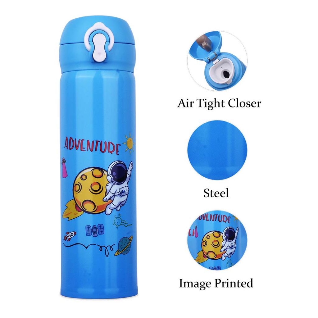 Astronaut Water Bottle | Water Bottle For Astronaut | Water Container For Astronaut | Stainless Steel Water Bottle | Kids Steel Water Bottle | Insulated Water Bottle | Stainless Steel Water Bottle | Sipper Water Bottle | Cute Water Bottle view 2
