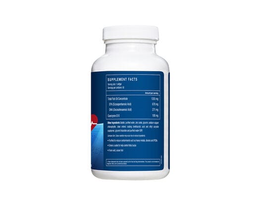 LAC OMEGAS & Fish Oil Trimax Omega Fish Oil + COQ-10 (60 enteric Coated softgels) view 2