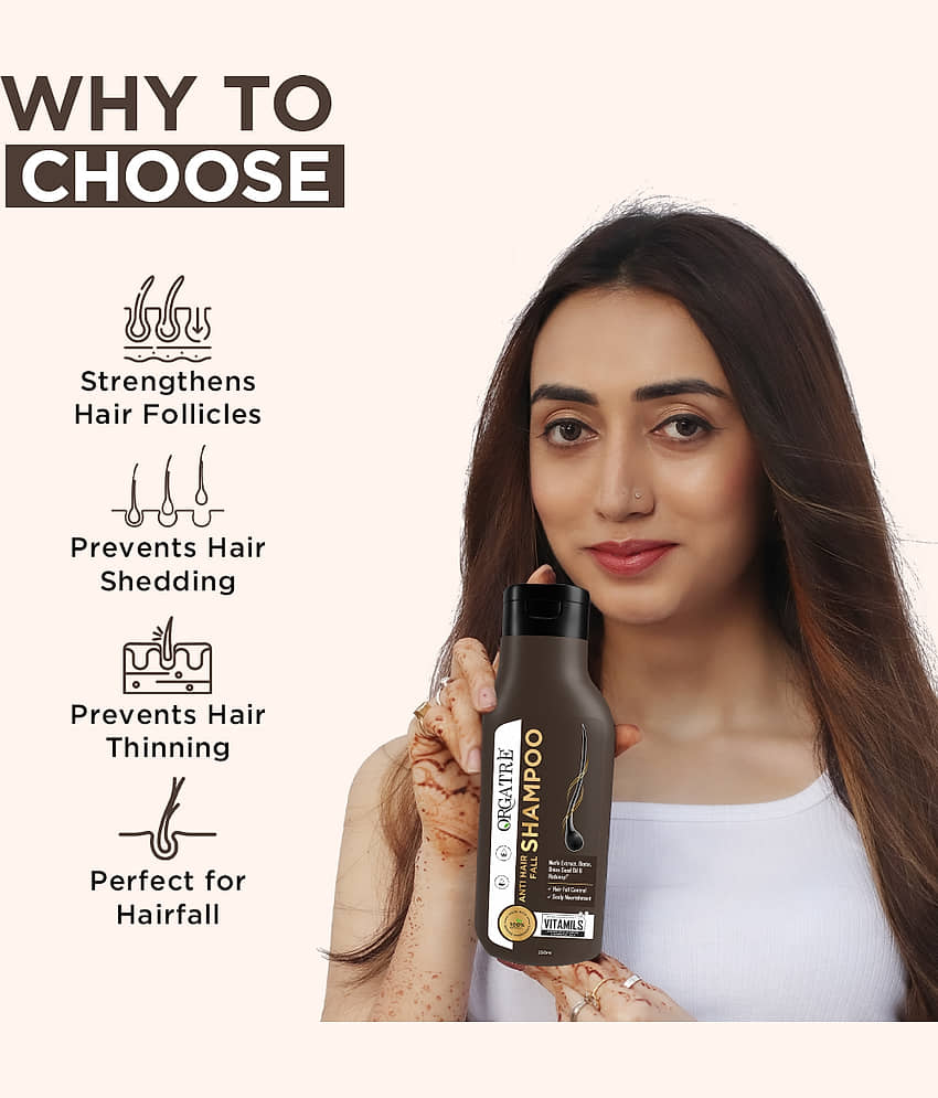 ORGATRE Anti Hair Fall Shampoo 250 ML ( Pack of 1 ) view 2