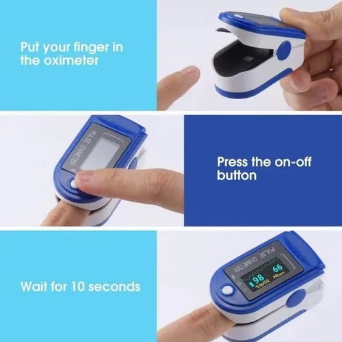 BLUE TFT 4 COLOR PREMIUM OXIMETER FINGERTIP || BLOOD OXYGEN SATURATION MONITOR FINGERTIP view 2