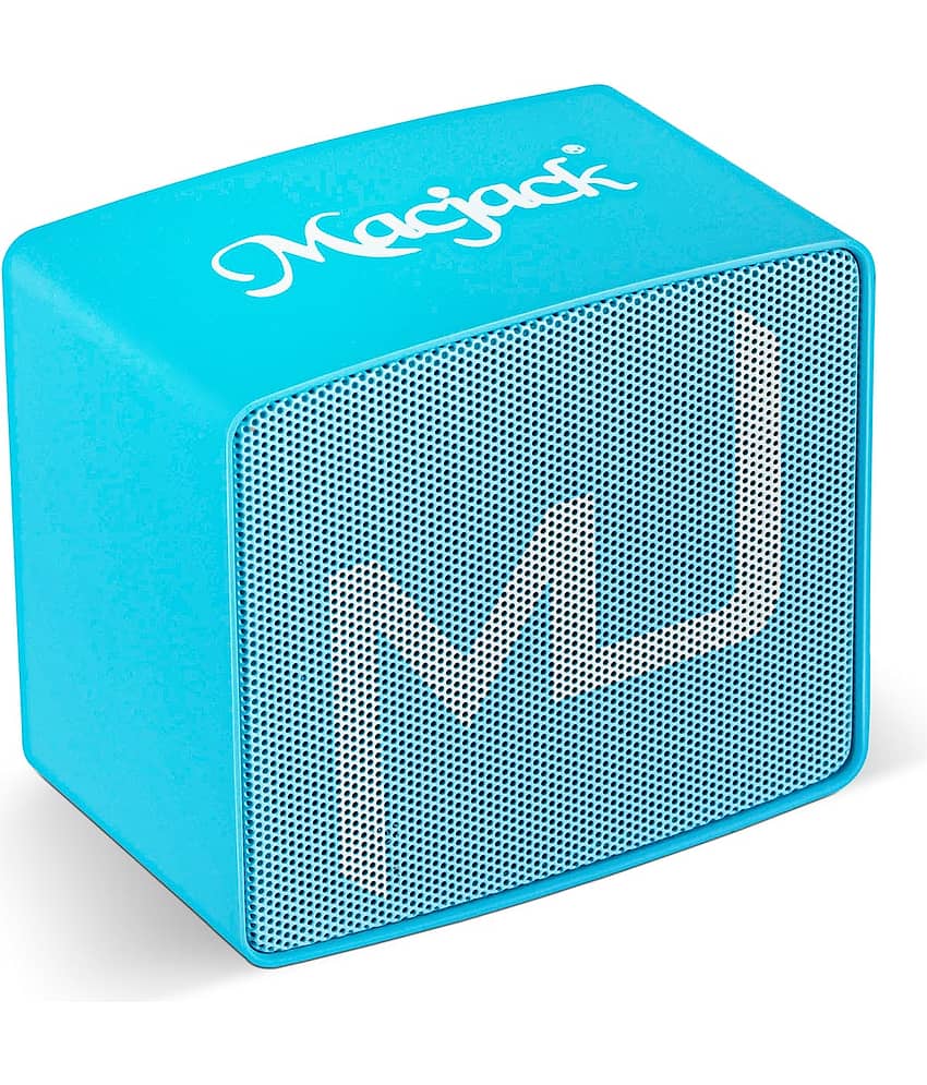 Macjack Wave 120 3 W Bluetooth Speaker Bluetooth v5.0 with Call function,3D Bass Playback Time 10 hrs Blue