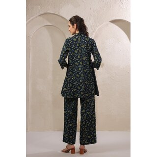 Elara Women's Floral Co-ord Set - Chic Casual Outfit with Wide-Leg Pants view 2