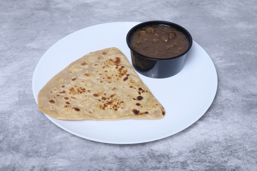 Choley & parantha..2pcs