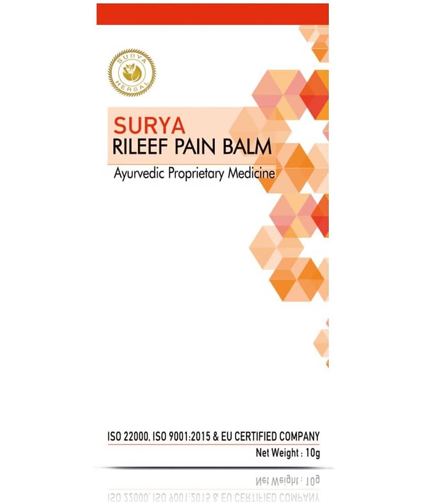 Herbroot Herbal Surya Rileef Pain Balm 10G Paste 10 Gm Pack of 10 view 2