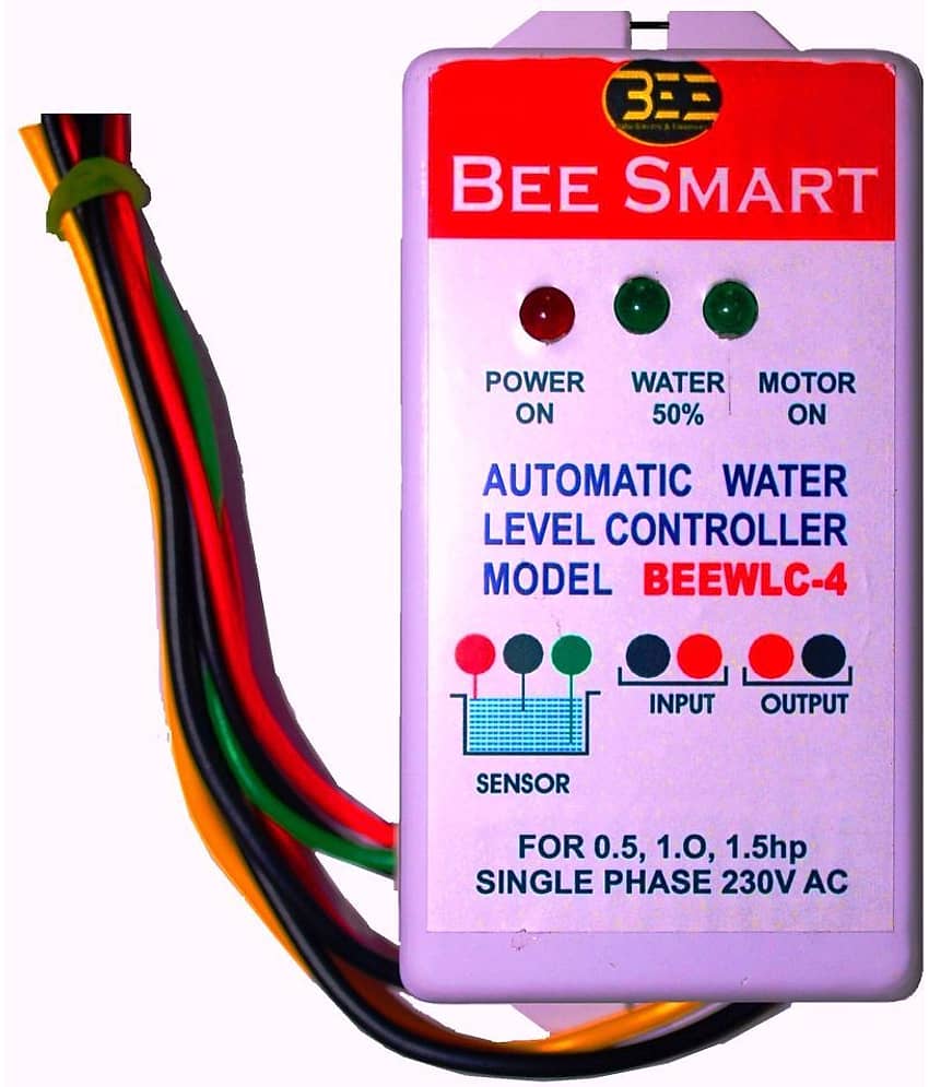Bee Smart Fully Automatic Water Level Controller Auto on , Auto off,0-1.5 HP For Mono block & Sump Pump 30 A Relay No Dry Run protection. view 2