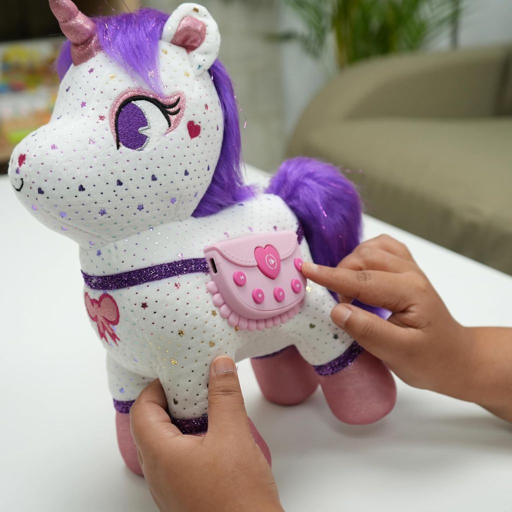 Shifu ZeeZee The Smart Storyteller - Singing & Talking Unicorn Friend Soft Toys for Kids view 2