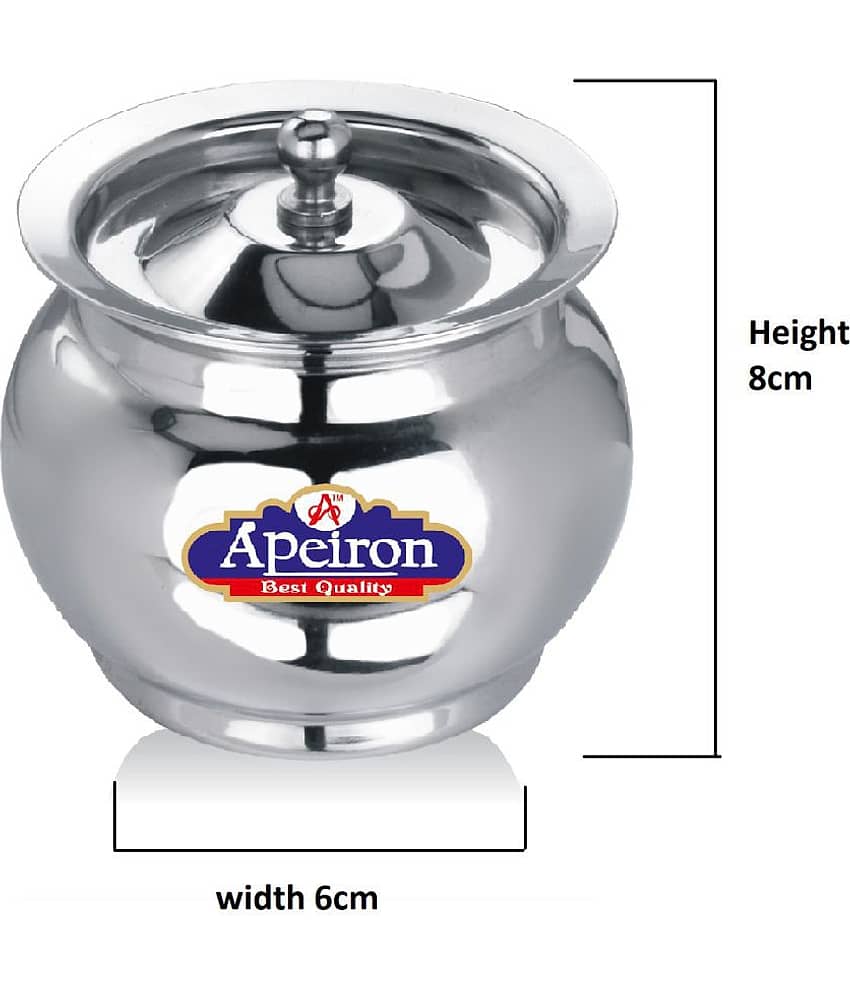 APEIRON kalash ghee pot pk 3 Steel Oil Container/Dispenser Set of 3 300 mL view 2