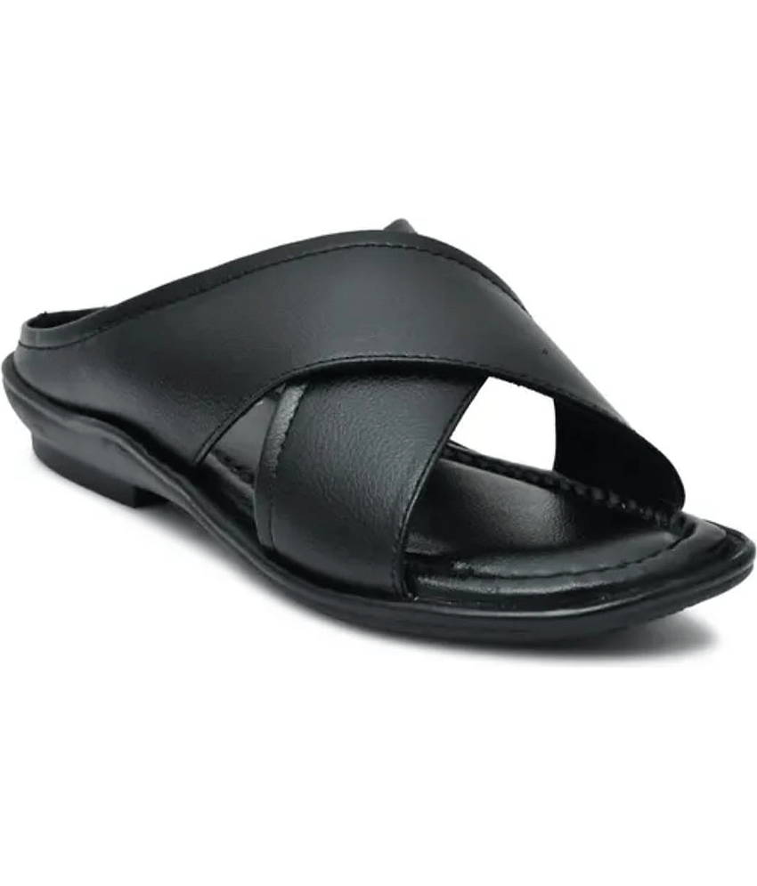 INFINITRENZ - Black Men's Sandals view 2