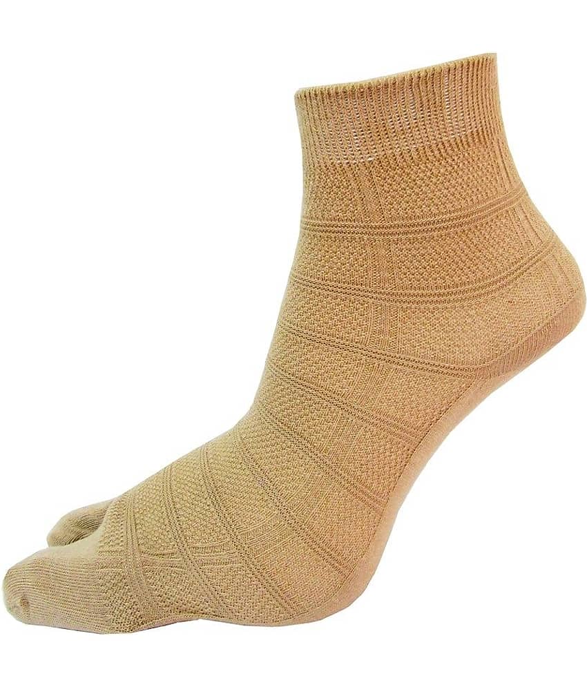 Rc. Royal Self Design Ankle Thumb Skin Color Socks For Women (Pack Of 5) view 2