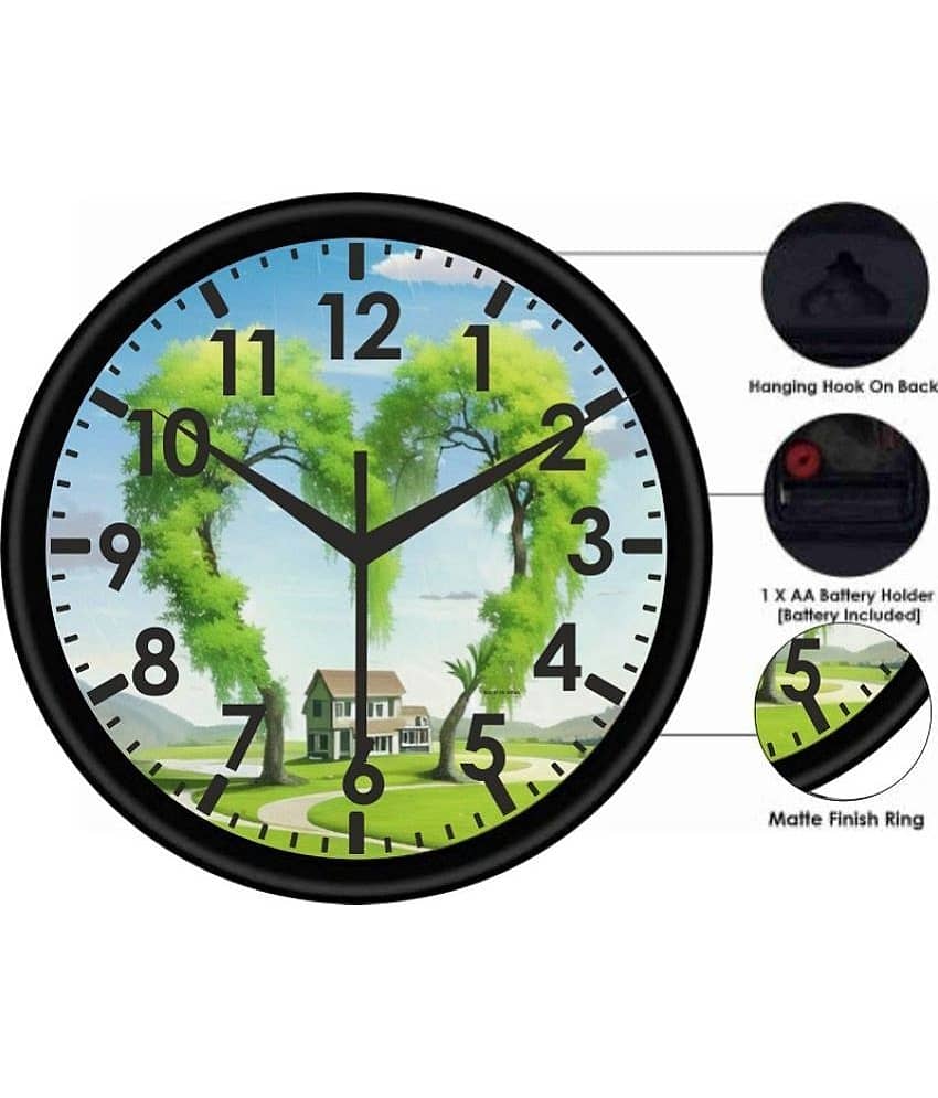 KP CRAFT - Circular Analog Wall Clock view 2