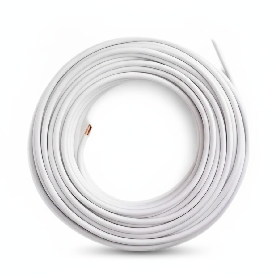 White Electrical Power Cable view 2