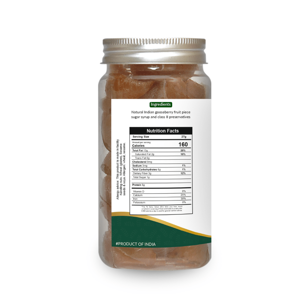 Natural Indian Gooseberry (Amla) Candy – Vitamin C - Rich Digestive & Immunity Booster | Sweet & Tangy Ayurvedic Treat | 200g view 2