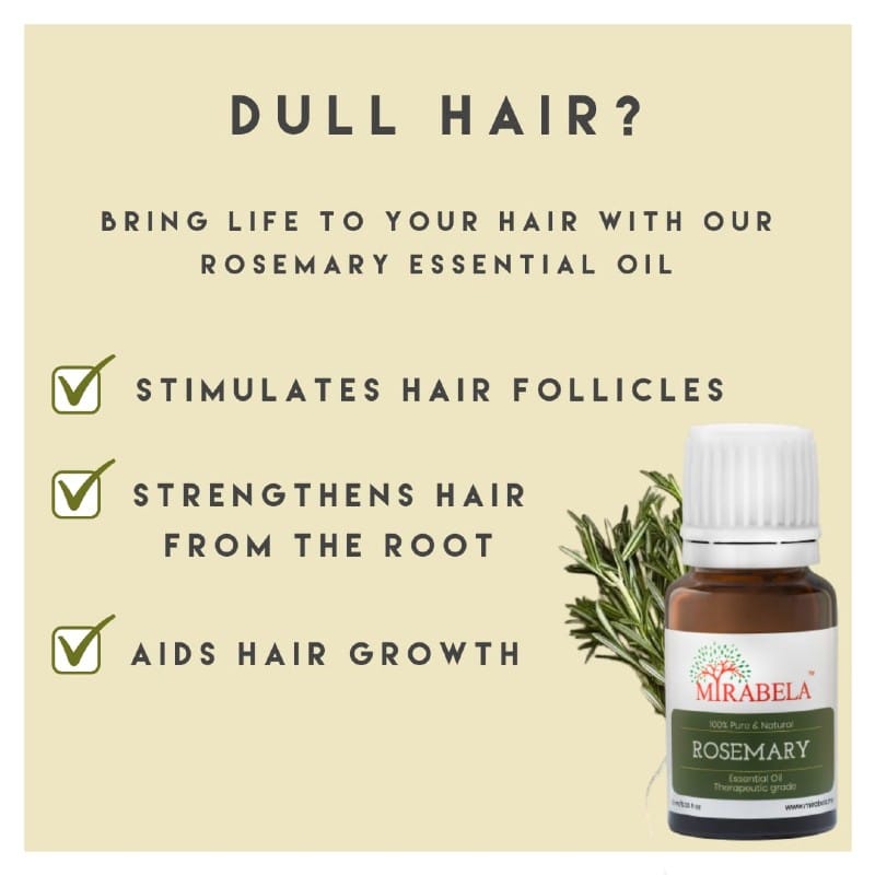 Rosemary Essential Oil 100% Pure Natural Therapeutic Grade Steam Distilled 10 ml view 2