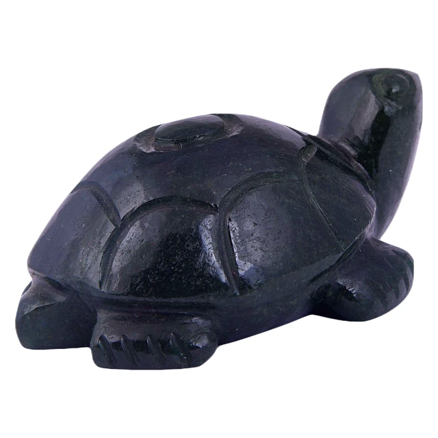Green Zade Crystal Tortoise for Decorative, Feng Shui and Vastu Best Gift for Career and Good Luck Figurine(KI_085) by Krishna Impex view 2