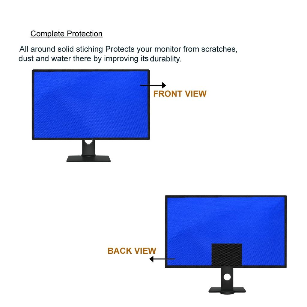 PalaP Super Premium Dust Proof Monitor Cover for LG 24 inches Monitor (Bright Blue) view 2