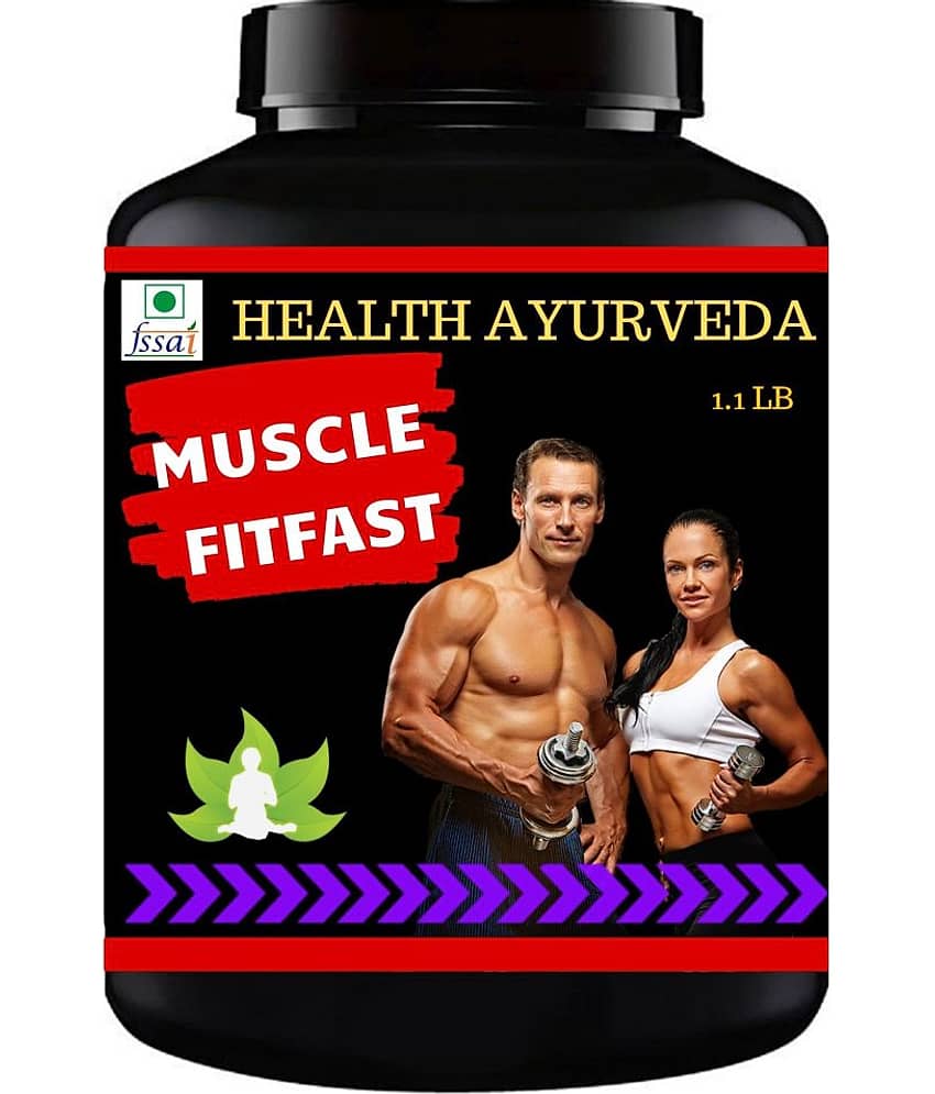 Health Ayurveda Muscle Fitfast | Body Grow Supplement Powder 500 Gm Pack of 1 view 2