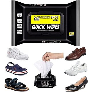 WildProducts Sneaker Shoe Cleaner Wipes 80 Count|Quick Dirt & Stain Remover for Shoes & Sneakers