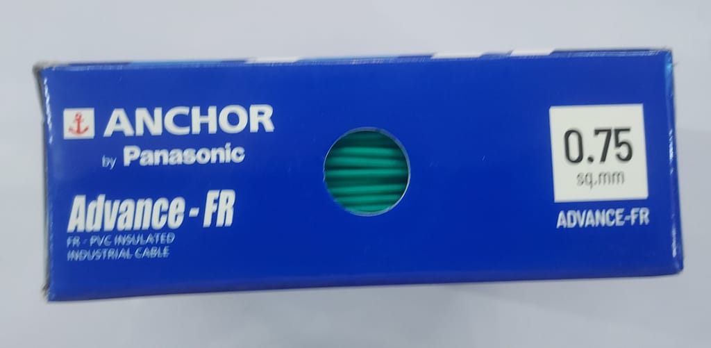 ANCHOR by PANASONIC .75 Sq mm Advance Fire Retardent PVC Insulated Industrial Cable 90mtr 1100V. (100% ORIGINAL) view 2